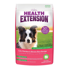 Health Extension Lite kibble in bowl showing weight management potential