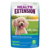 Health Extension Little Bites small-breed kibble closeup for easy chewing and digestion