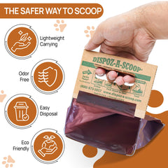 Healthpro Prods Dispoz-A-Scoop pop-out pusher enables easy waste placement.