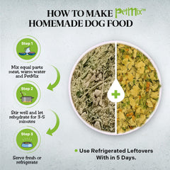 Healthy Dogma PetMix USA-made label signals quality and local production.