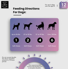 Healthy Solutions For Pets Calming Chews grooming scene suggests calmer sessions.
