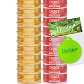Healthy Surplus chunks in gravy variety can lid closeup with reseal-friendly silicon lid