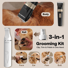 HEAPETS cordless grooming enables flexible, hassle-free trimming