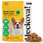 Heckova higado de res envase 4oz, snack ideal para entrenamiento