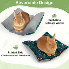 Hedgeink Rabbit Bed in-cage setup demonstrates versatile resting site