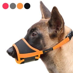 Bozal HEELE para perro con nylon suave y malla aire, cómodo para paseos.
