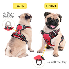 HEELE Dog Harness adjustable straps ensure a snug, growing fit.