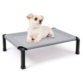 Heeyoo elevated dog bed cooling cot promotes airflow for outdoor lounging