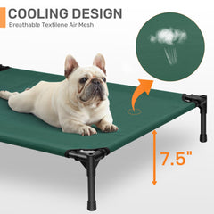 Heeyoo pet cot with removable shade canopy highlights sturdy frame