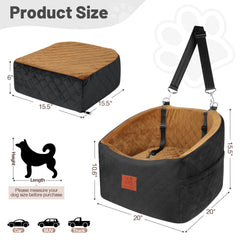 HEGGOOE dog car seat side pocket for convenient storage during trips