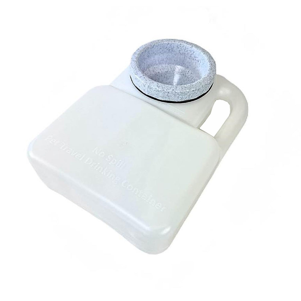 Heininger PortablePET WaterBoy no-spill design keeps hydration mess-free during road trips