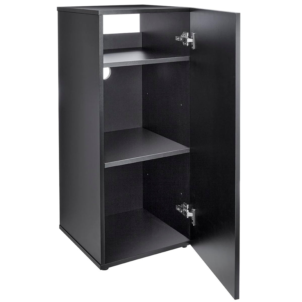 HelloReef 15-gallon aquarium stand with modern design supports your tank securely.