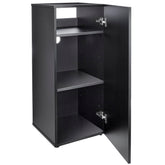 HelloReef 15-gallon aquarium stand with modern design supports your tank securely.