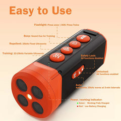 HeloDiqiu 6-in-1 dog parent lifesaver combines trainer, deterrent, beeper, flashlight, and SOS.