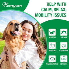Hemyum Pet Hemp Oil dropper measuring for precise dosing and joints support