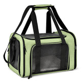 Henkelion pet carrier airline-approved front view for easy travel with small pets.