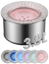 Heouvo 1Gallon lid closeup showing anti-digging feature to curb spills.