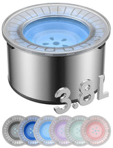 Heouvo 1Gallon dog bowl lid showing anti-spill design for dry snouts