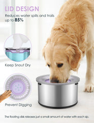 Heouvo 128oz capacity ideal for large dogs and multi-pets