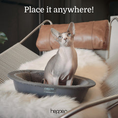 Hepper Cat Nest cozy round shape enhances calm resting space for cats