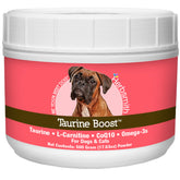 Herbsmith Taurine Boost bottle label highlighting the 4-in-1 heart formula.