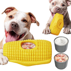 HeriNova aggressive chew toy dual mold with two frozen-treat cavities for enrichment.