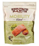 Heritage Ranch Mobility Salmon Jerky: tira crujiente para apoyar articulaciones y movilidad de perros.