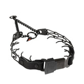 Herm Sprenger 2.25mm prong collar quick-release buckle for controlled training.
