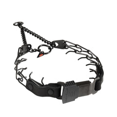 Herm Sprenger 2.25mm prong collar quick-release buckle for controlled training.