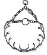 Herm Sprenger quick-release collar close-up showing easy on off during training.
