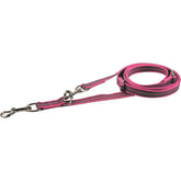 Herm Sprenger rubberized leash with hands-free pink design for safer evening walks.