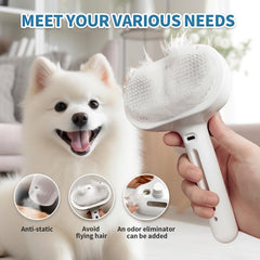 HeroKitty cepillo para perros con vapor autolimpiante, ahorra tiempo durante el cepillado.