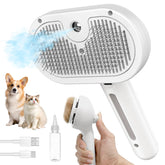 HeroKitty cepillo para perros con vapor, elimina pelo suelto y reduce estática.
