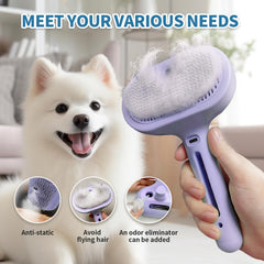 HeroKitty cepillo de vapor antiestático para mascotas, deja el pelaje suave.