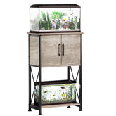 Herture fish tank stand top desk fits 5-10 gallon tanks with stable surface.