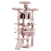 Hey-brother cat tree 71-inch tall offers elevated viewing for curious cats.