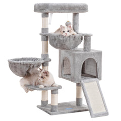 Hey-brother MPJ006SW cat tree overview showing multi level play and rest space