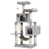 Hey-brother cat tree multi-level condo ready for quick setup and play.