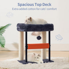 Hey-brother cat tree rotatable scratcher adds versatile play and stretching