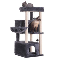 Hey-brother MPJ011G roomy condos support multi-cat lounging and naps