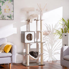 Hey-brother cat tree mid-section with sisal posts for claws