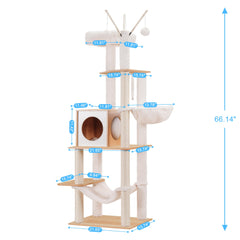 Hey-brother hammock corner on cat tree offers cozy lounging