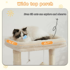Heybly cat condo includes a spacious bed cave for warm, secure lounging.
