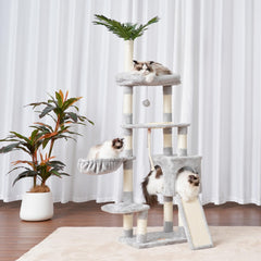 Heybly cat tree five-level climbing offers easy ascent and playful exploration