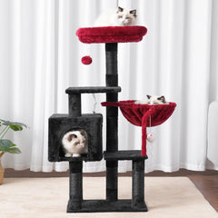 Heybly Cat Tree sisal posts illustrate durable scratching surfaces for healthy claws.