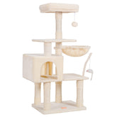 Heybly cat tree top perch provides a cozy resting spot for curious kittens.