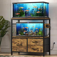 Heybly fish tank stand top view for stable 20-29 gallon display