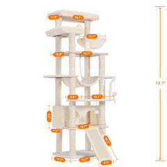 Heybly 78-inch multi-level structure invites climbing, jumping, and curious exploration.