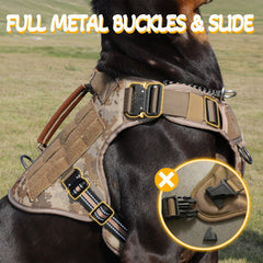 HEYCAHVA metal buckles provide secure fit and durability for active dogs.