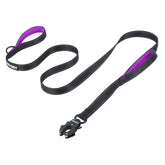 Heydoggy strong heavy duty dog leash with auto lock hook for quick secure attachment during walks.